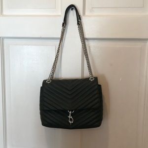 Dark green Rebecca Minkoff shoulder bag.